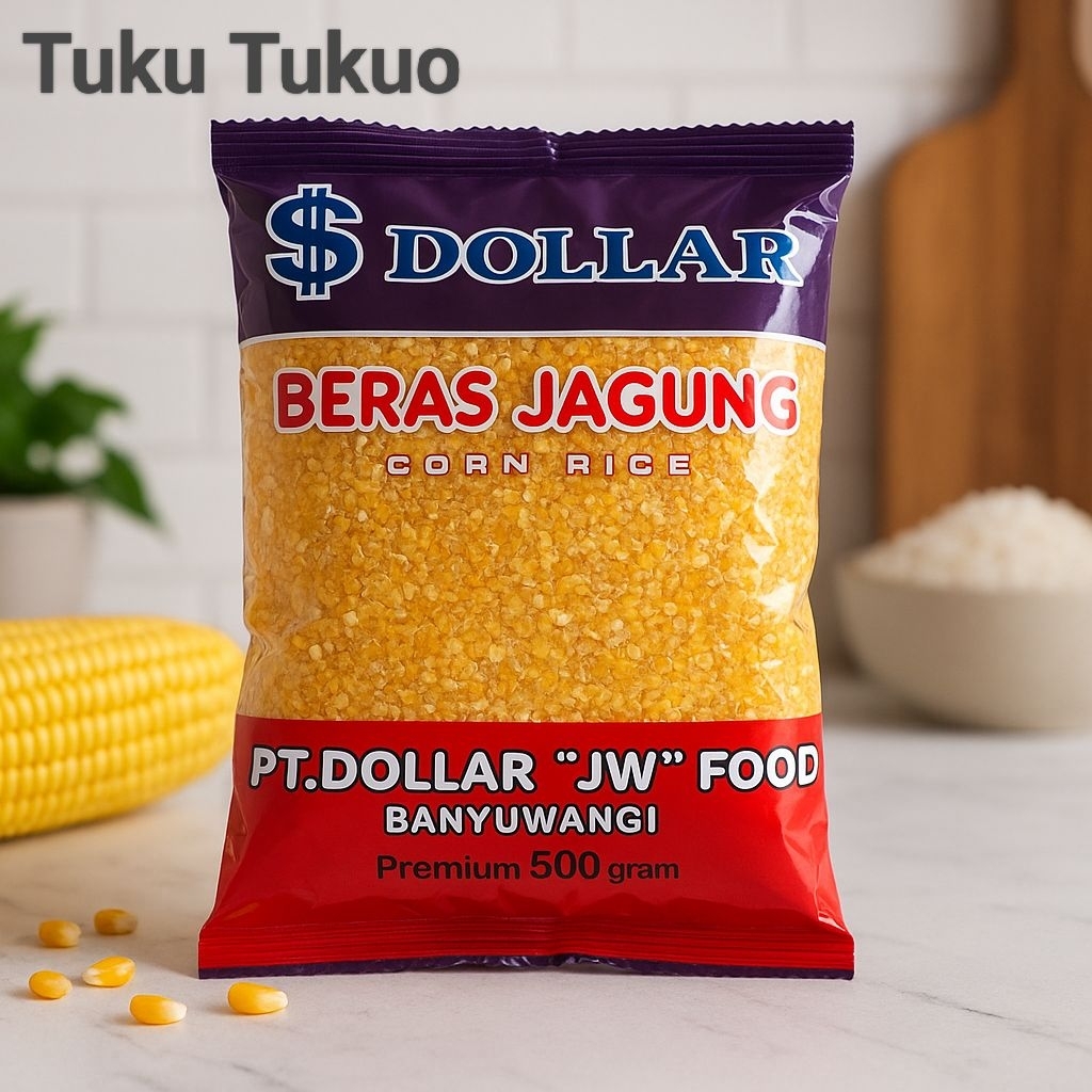 

BERAS JAGUNG DOLLAR 500gr ORIGINAL BANYUWANGI