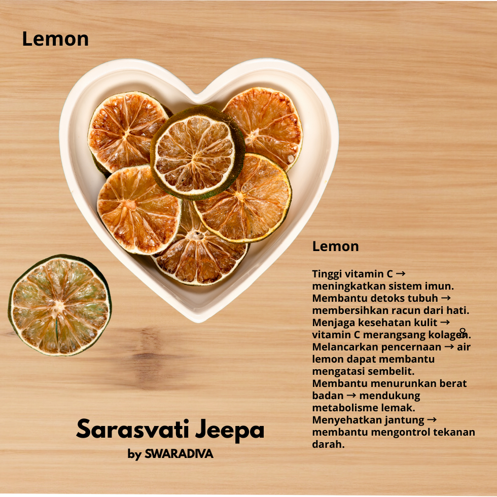 

Sarasvati Jeepa Dried Lemon Infused Detox Water