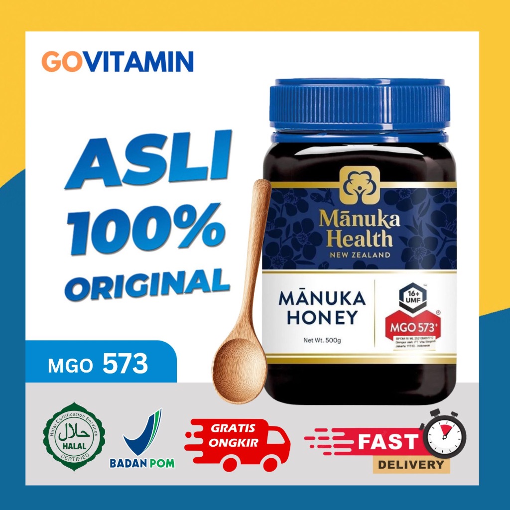 

Manuka Health MGO 573 / UMF 16 (500g) - madu Manuka Honey New Zealand (BPOM)