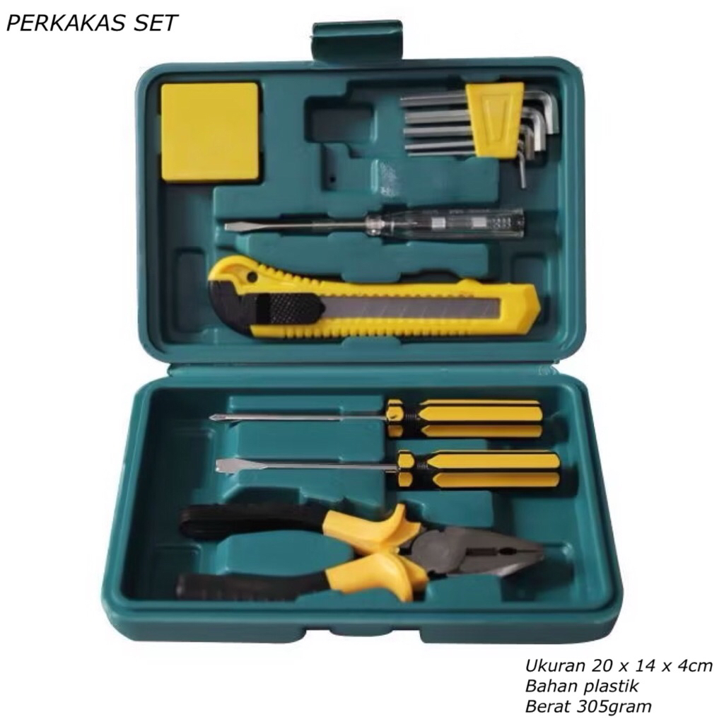 NEW PERKAKAS SET PERLENGKAPAN TUKANG ALAT REPAIRING MULTI SET PERALATAN TUKANG BANGUNAN TOOLKIT /