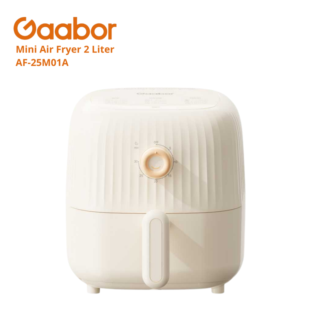 Gaabor mini Air Fryer Kecil Low Watt Mesin Penggorengan Tanpa Minyak Kapasitas 2L Sehat