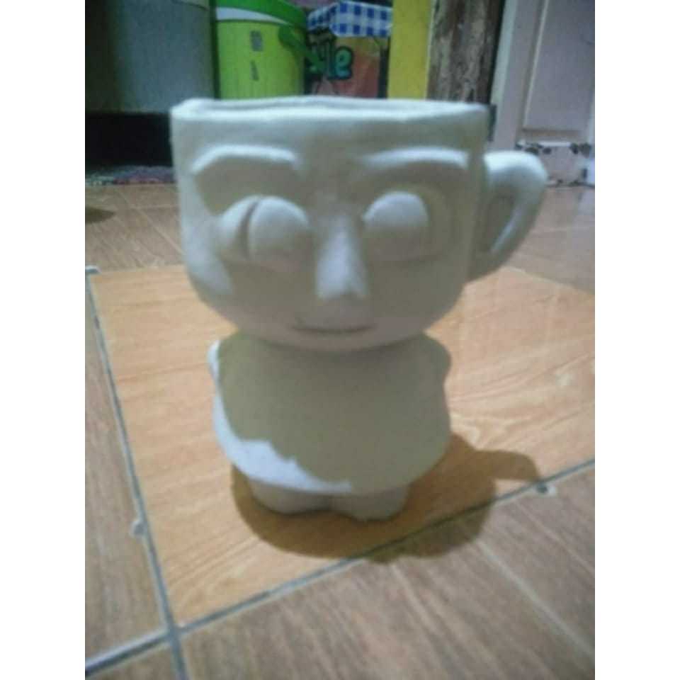 Celengan Gypsum Karakter Lucu - Celengan DIY Painting - Patung Lukis Gypsum - Mainan Melukis Anak - 