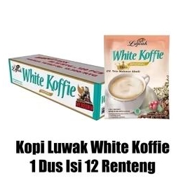 

KOPI LUWAK WHITE KOFFIE 1 DUS ISI 12 RENTENG - MP BWI JATIM