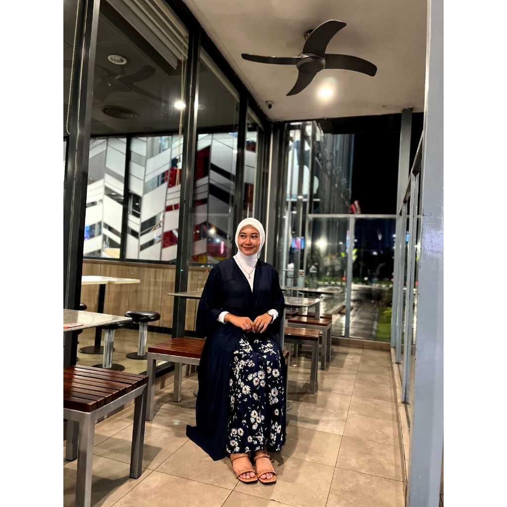 One Set Outer Muslim Ceruty Lembut Nyaman