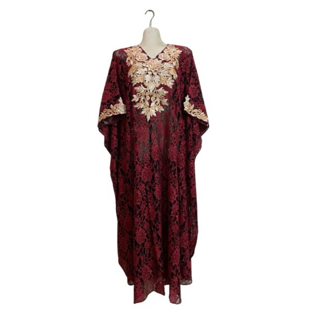 Lamb Distro Party dress brukat brokat Gamis kaftan tanpa inner