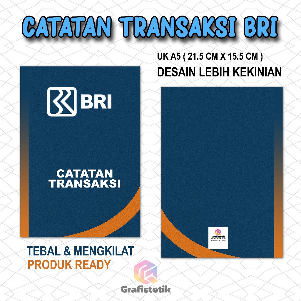 

BUKU CATATAN TRANSAKSI BRI BY GRAFISTETIK