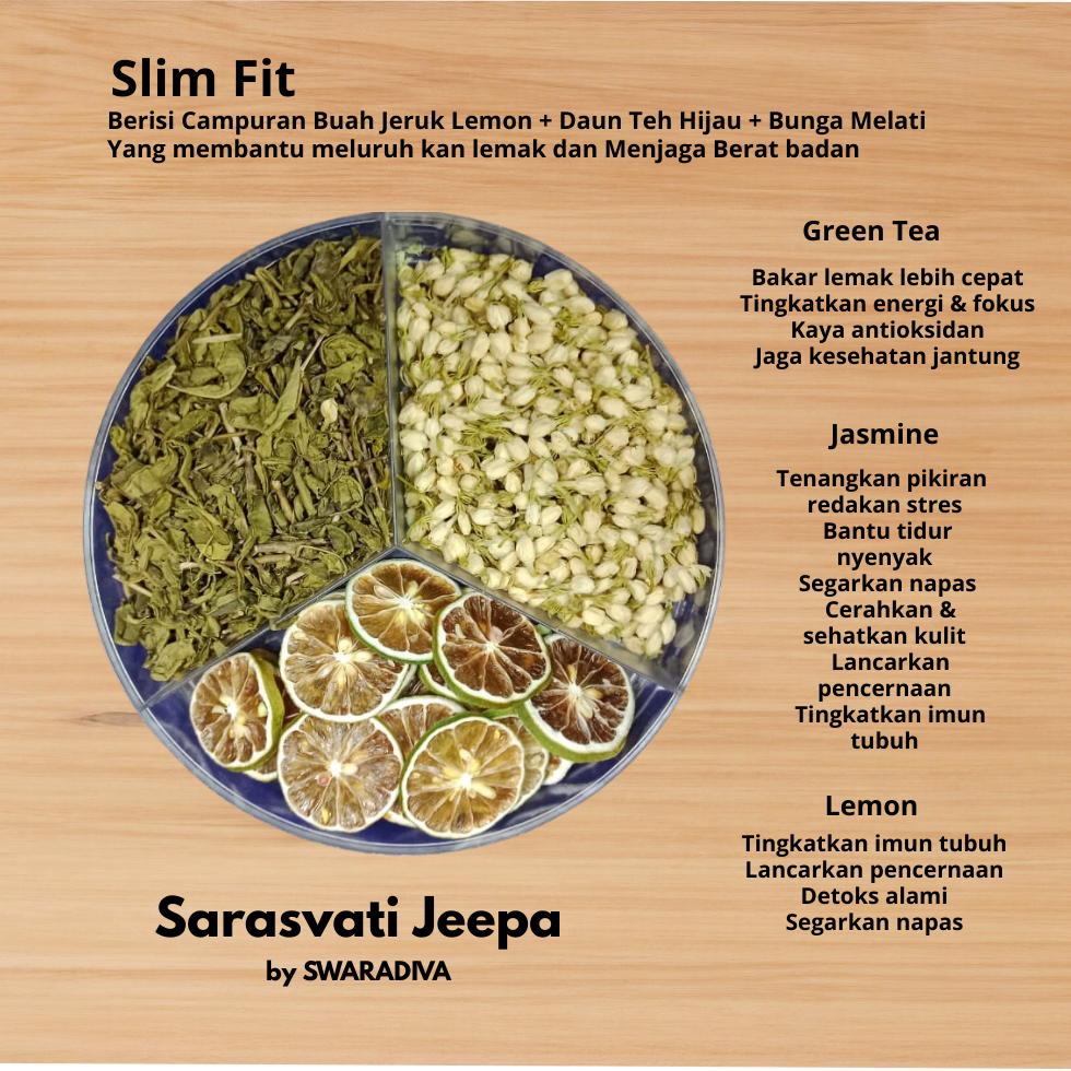

Sarasvati Jeepa Mix Fruit Infused Detok Water (Lemon,Greentea,Jusmine)