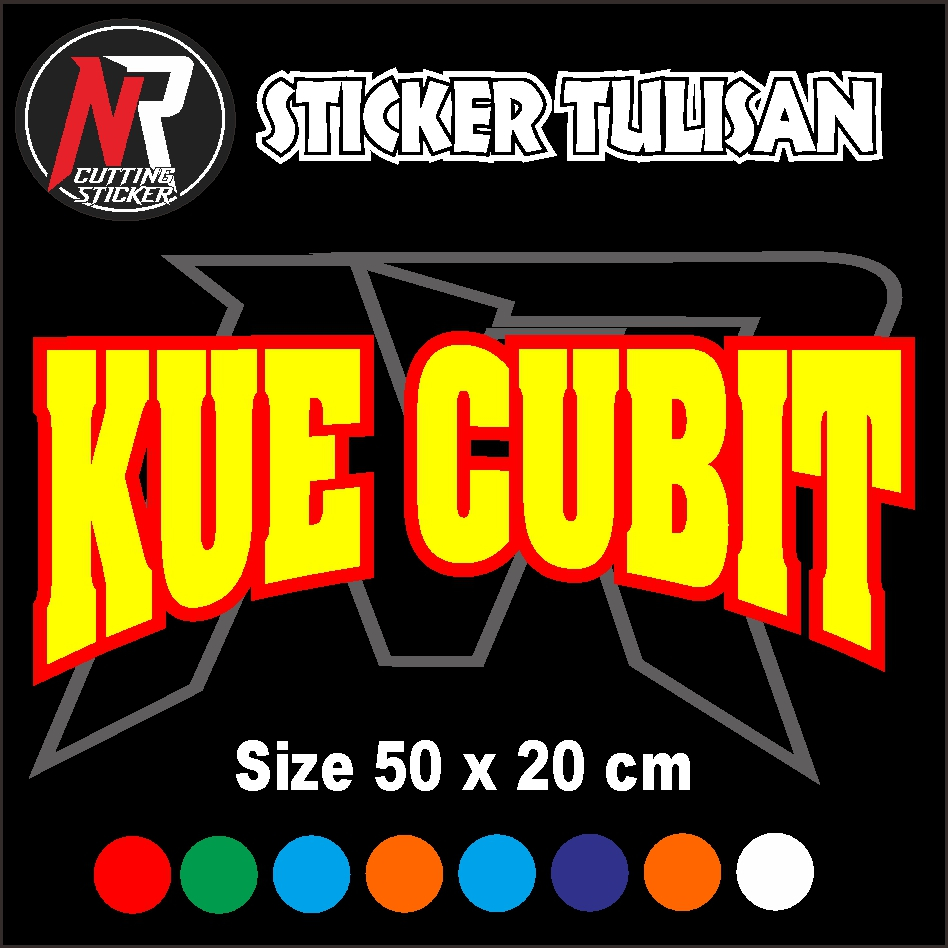 

Sticker Tulisan Kue Cubit Size 50 x 20 cm