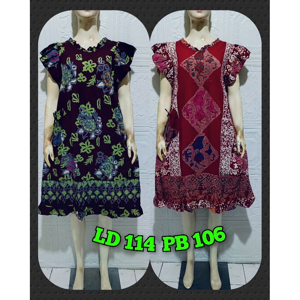 DASTER BATIK GADIS REMAJA KEMBANG CETAK