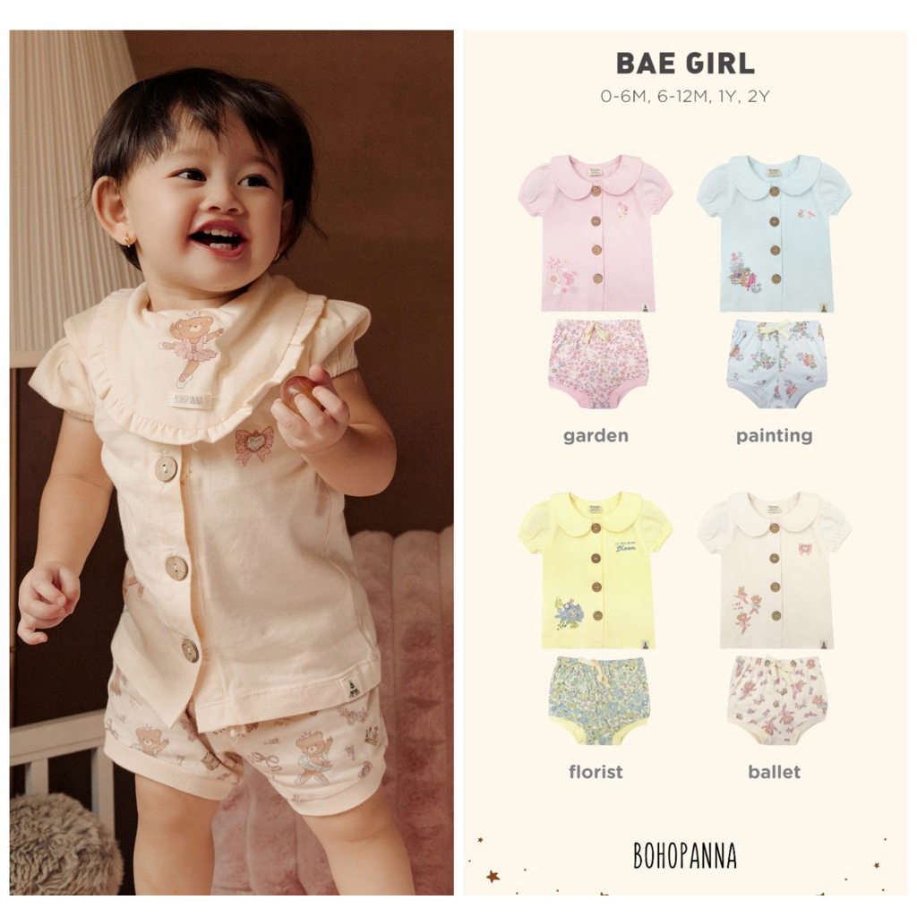 MKS Bohopanna Bae  Girl  | Baju Set Bayi