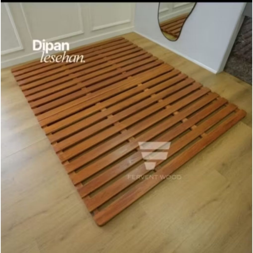 dipan alas kasur / tempat tidur anti lembab divan palet kayu keras 160x200