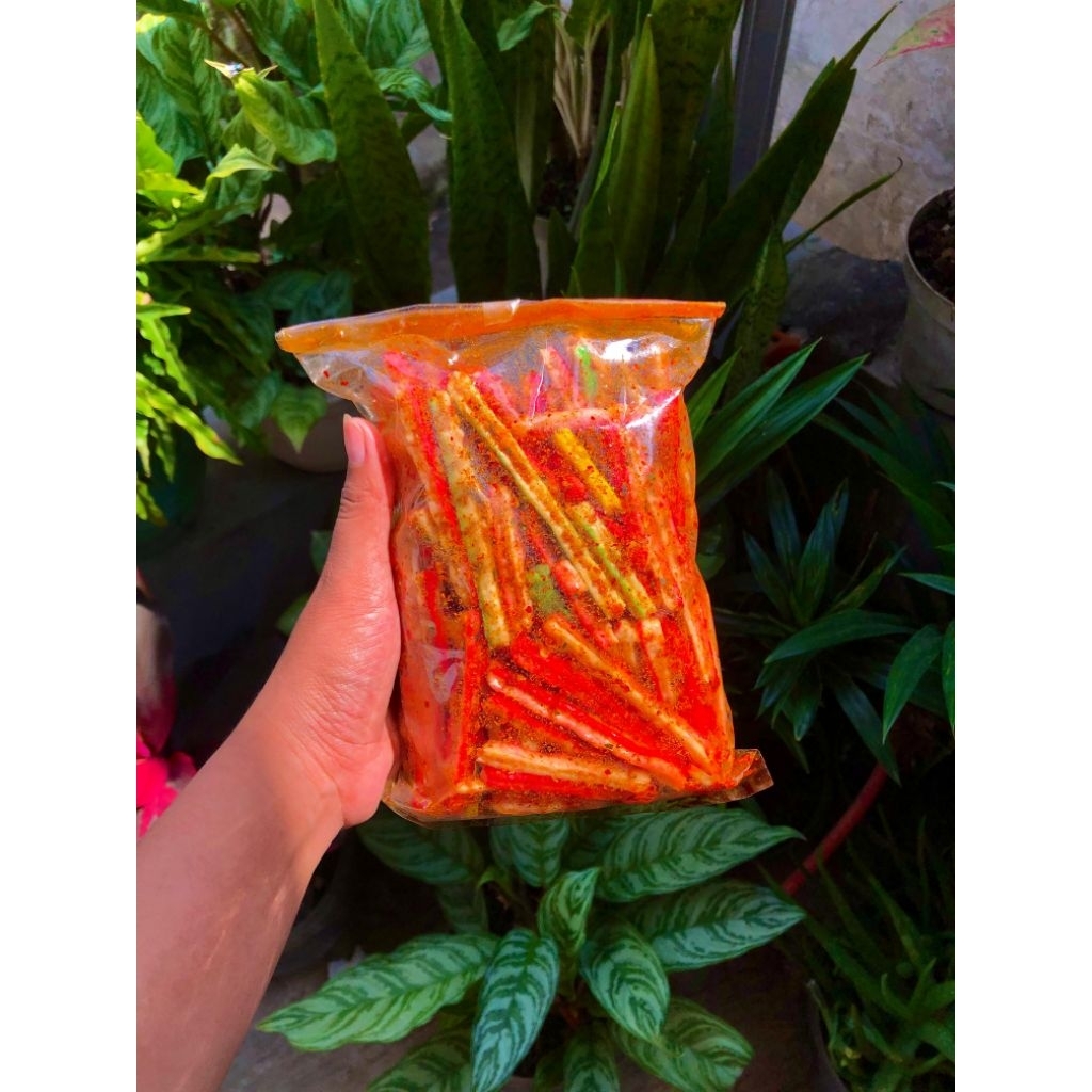 

Terlaris No.1 Seblak kering kerupuk beton/atau ja'at kemasan 250gram rasa pedas daun jeruk