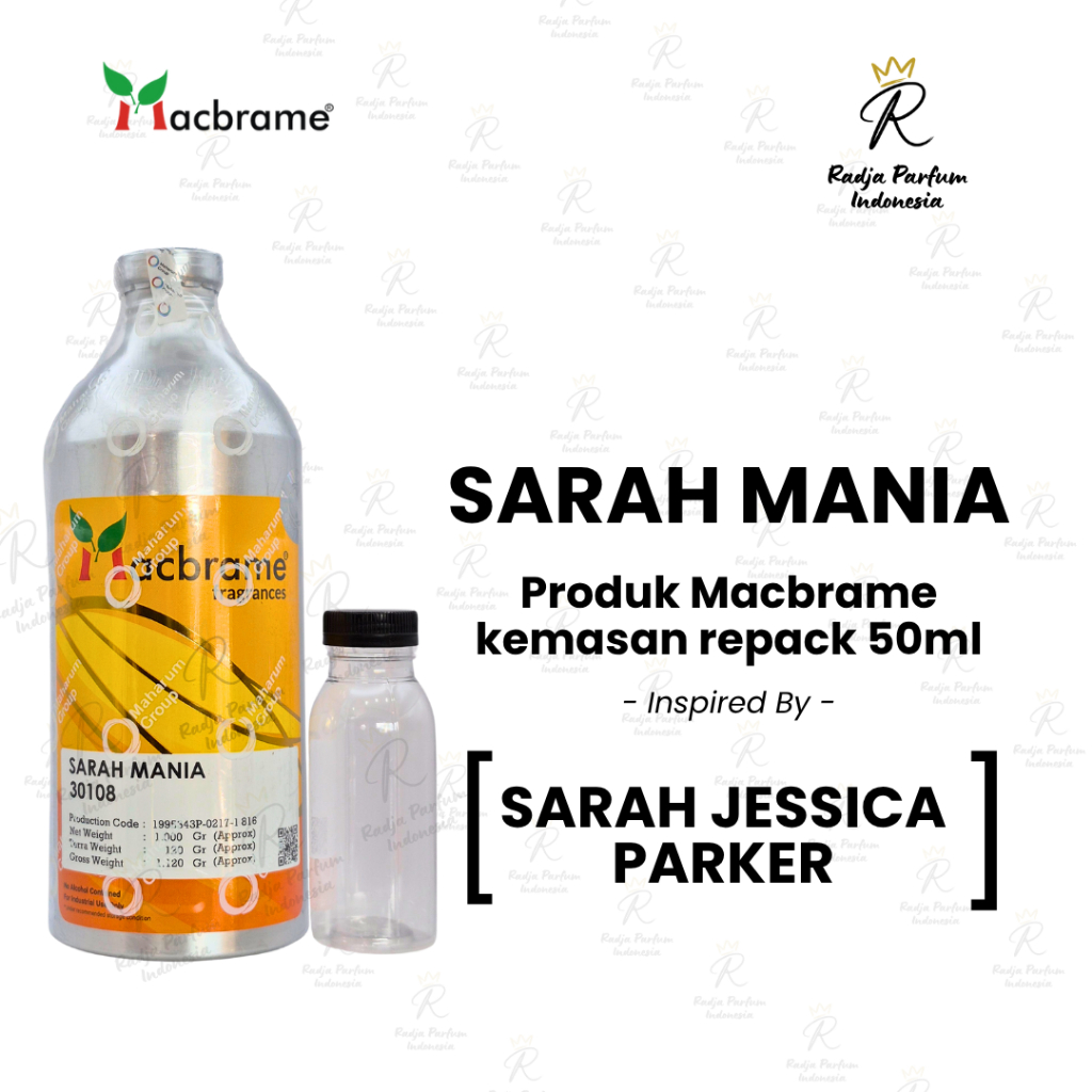 Bibit Parfum Sarah Mania Macbrame Repack Murni 50 ML Searah Sarah Jessica Parker