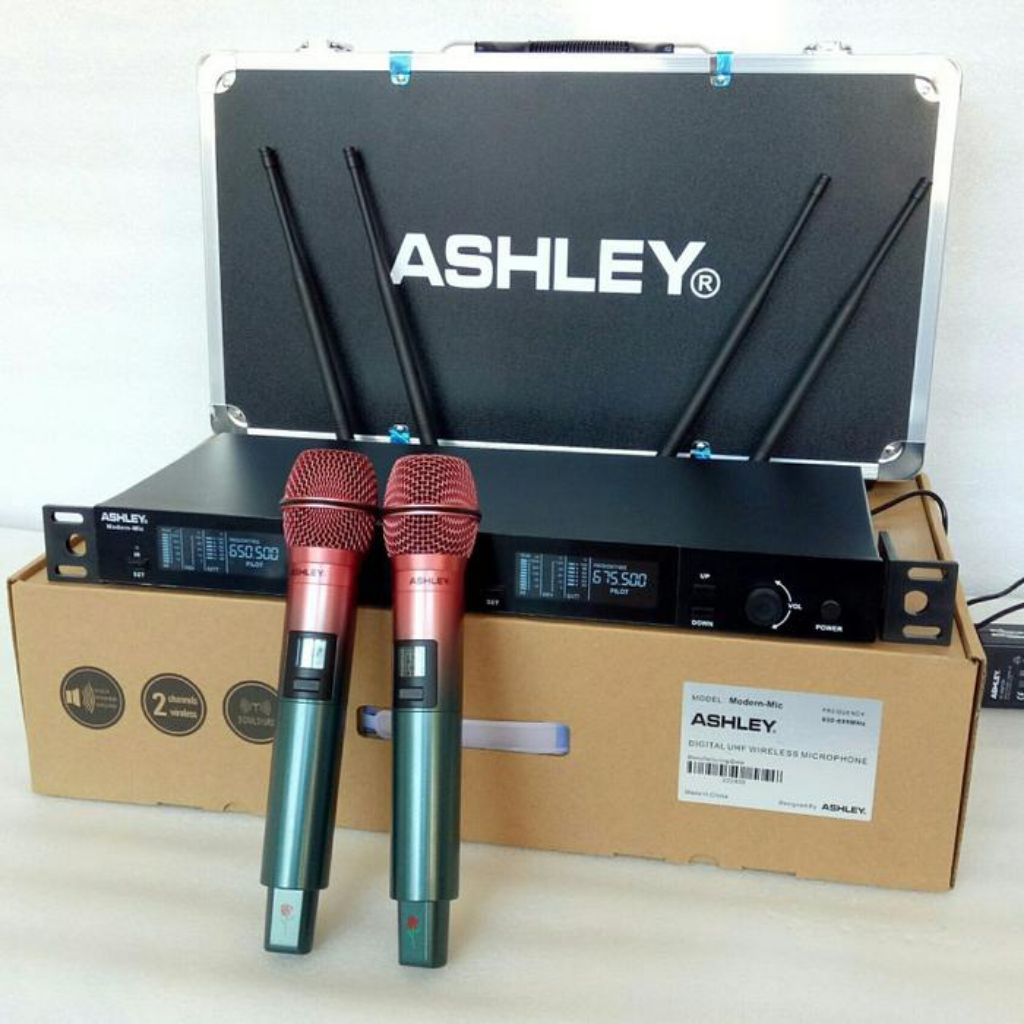 Mic Wireless ASHLEY Modern Mic / Ashley Modern Mic Wireless - GARANSI RESMI