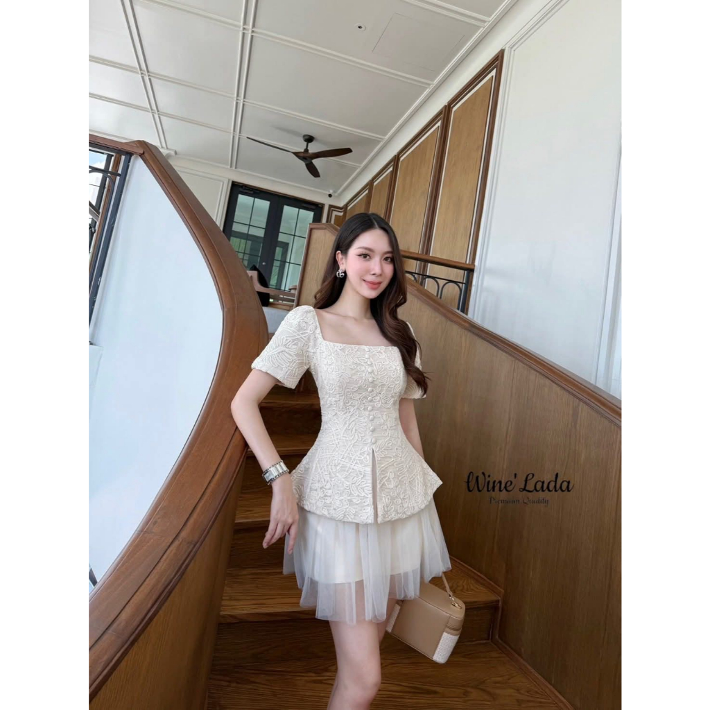 ‼️WITHEURSTYLE‼️SETELAN BANGKOK PREMIUM BERLENGAN + ROK CELANA STYLIST FASHIONABLE SIMPLE ELEGANT OL