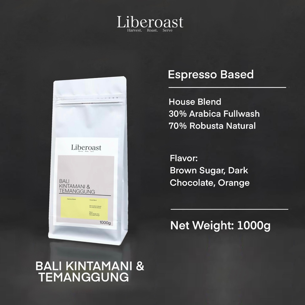 

Liberoast Kopi Bubuk House Blend Espresso Beans 200 Gram 500 Gram 1 Kilogram