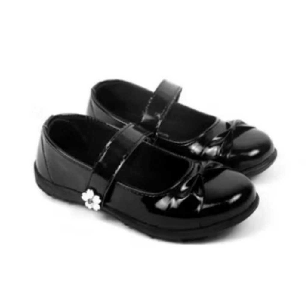 SEPATU SEKOLAH ANAK PEREMPUAN TK - SD HITAM FORMAL