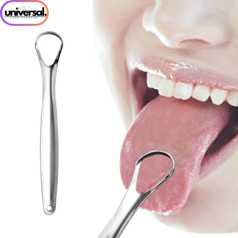 【UV】Pembersih Lidah Stainless Steel Scraper Lidah / Alat Pembersih Lidah Alat Sikat Lidah