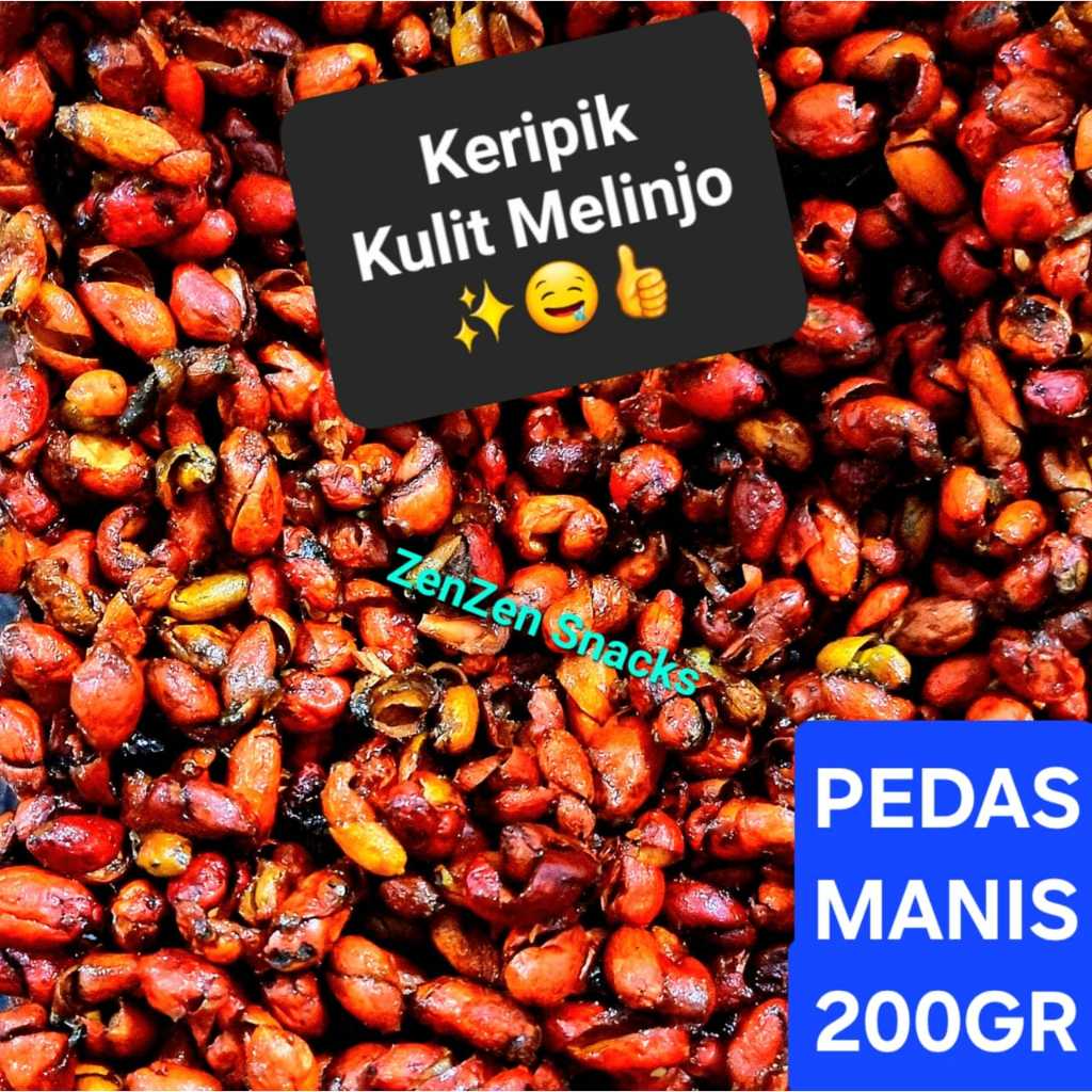 

KERIPIK KULIT MELINJO PEDAS MANIS 200GR