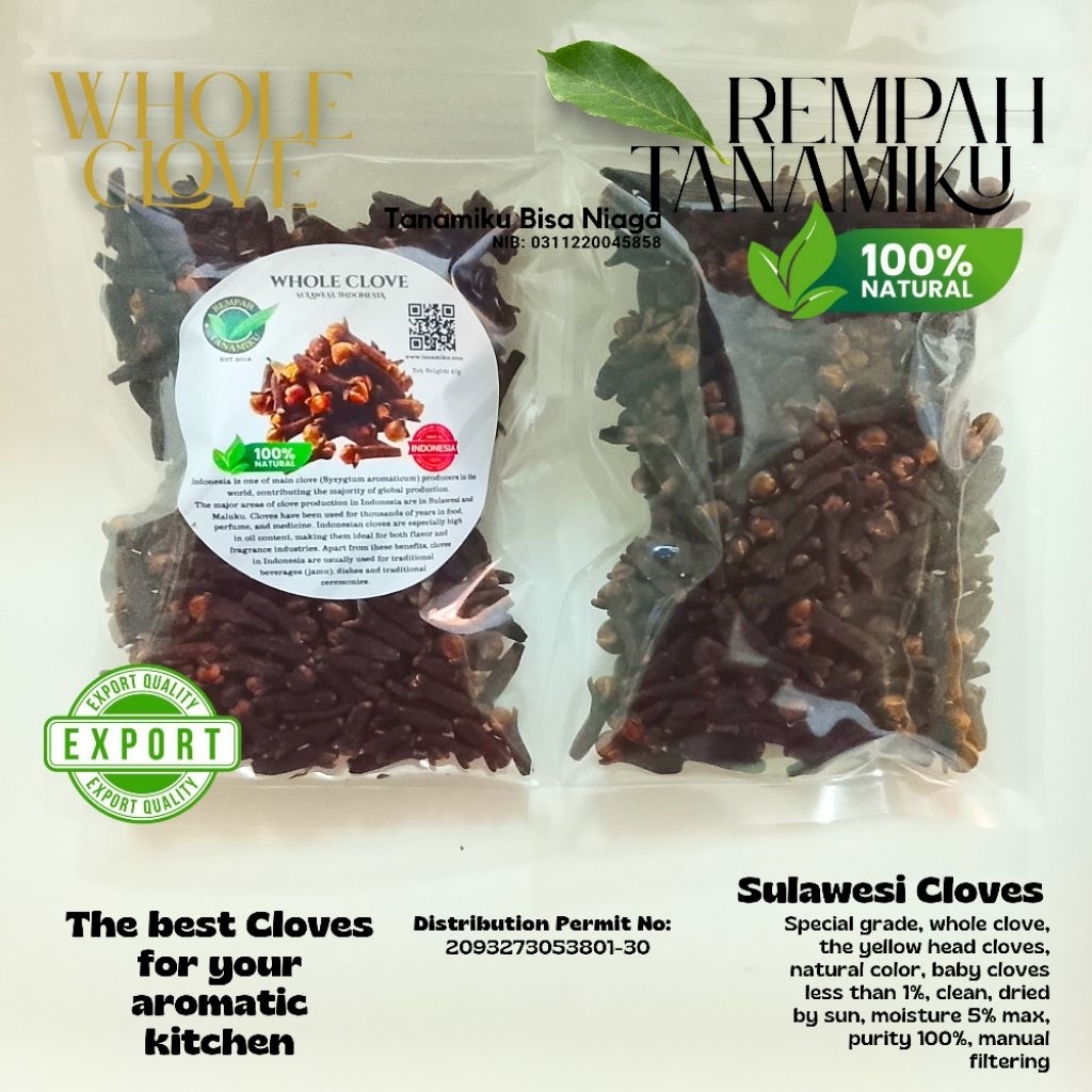 

Cengkeh Utuh Sulawesi Kualitas Ekspor Bersih Kering