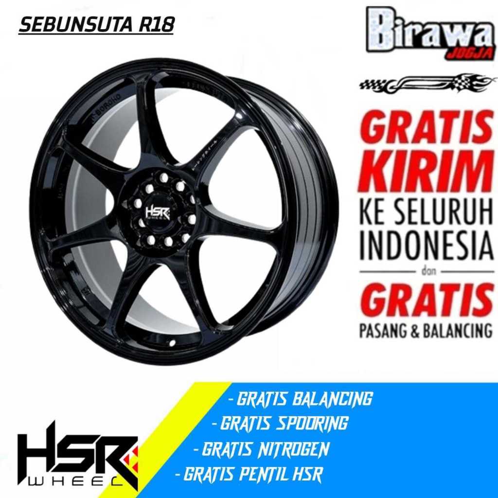 Pelek Glossy Black Ring18 Hsr Sebunsuta Original Ring 18 Civic Camry Zenix Sienta Yaris Cross