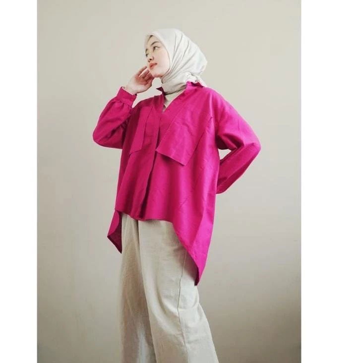 YASMIN SET SETELAN WANITA KEKINIAN KOREA ONE SET KATUN LINEN RAMI PREMIUM TERBARU GBM