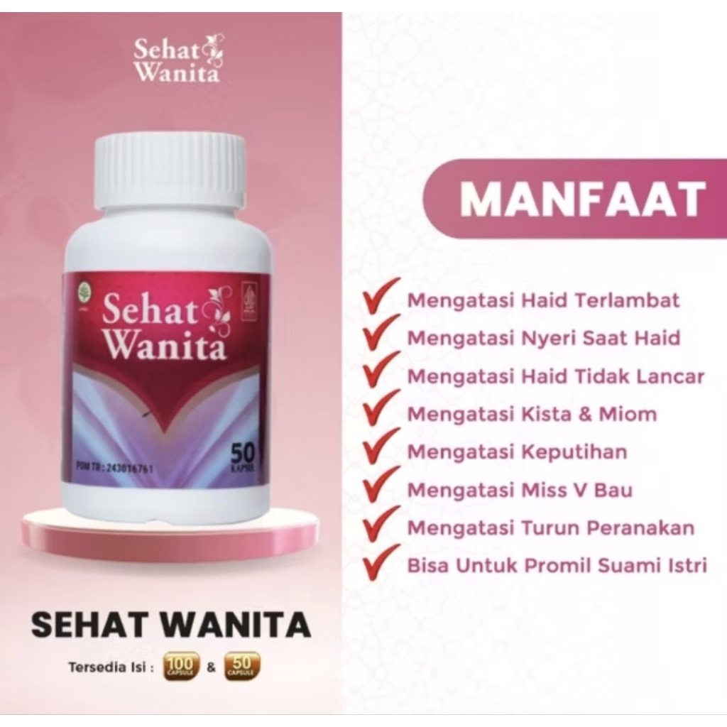 Sehat Wanita 100 % Asli | Kapsul Sehat Wanita | Kapsul Kesehatan Wanita | Ikhtiar Miom Kista Keputih