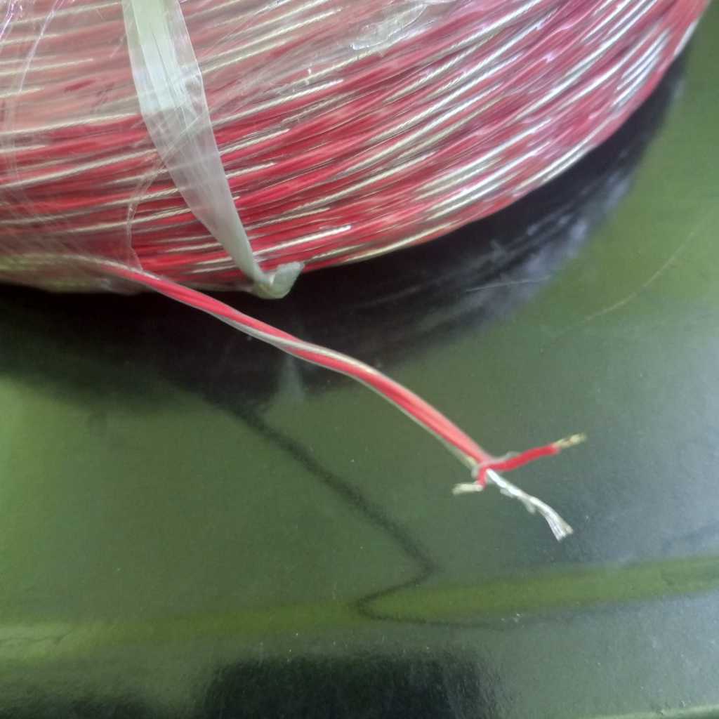 kabel RTD PT100 / PT1000 3 wire  3x7/0,2mm teflon warna bening transparan  PTFE RTD PT 100 / PT 1000