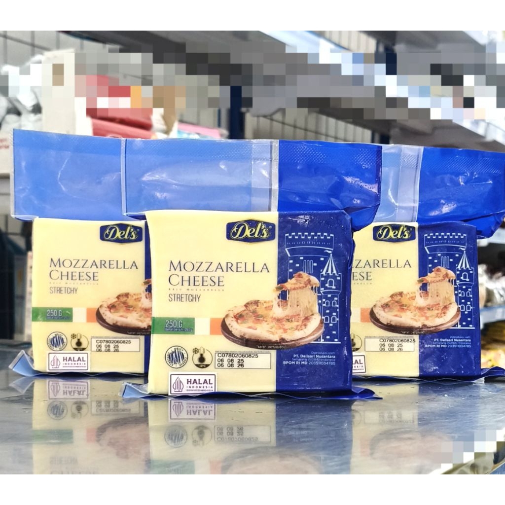 

Del's Mozarella 250gr/Keju Pizza/Keju Molor/Mozarella Cheese Del's