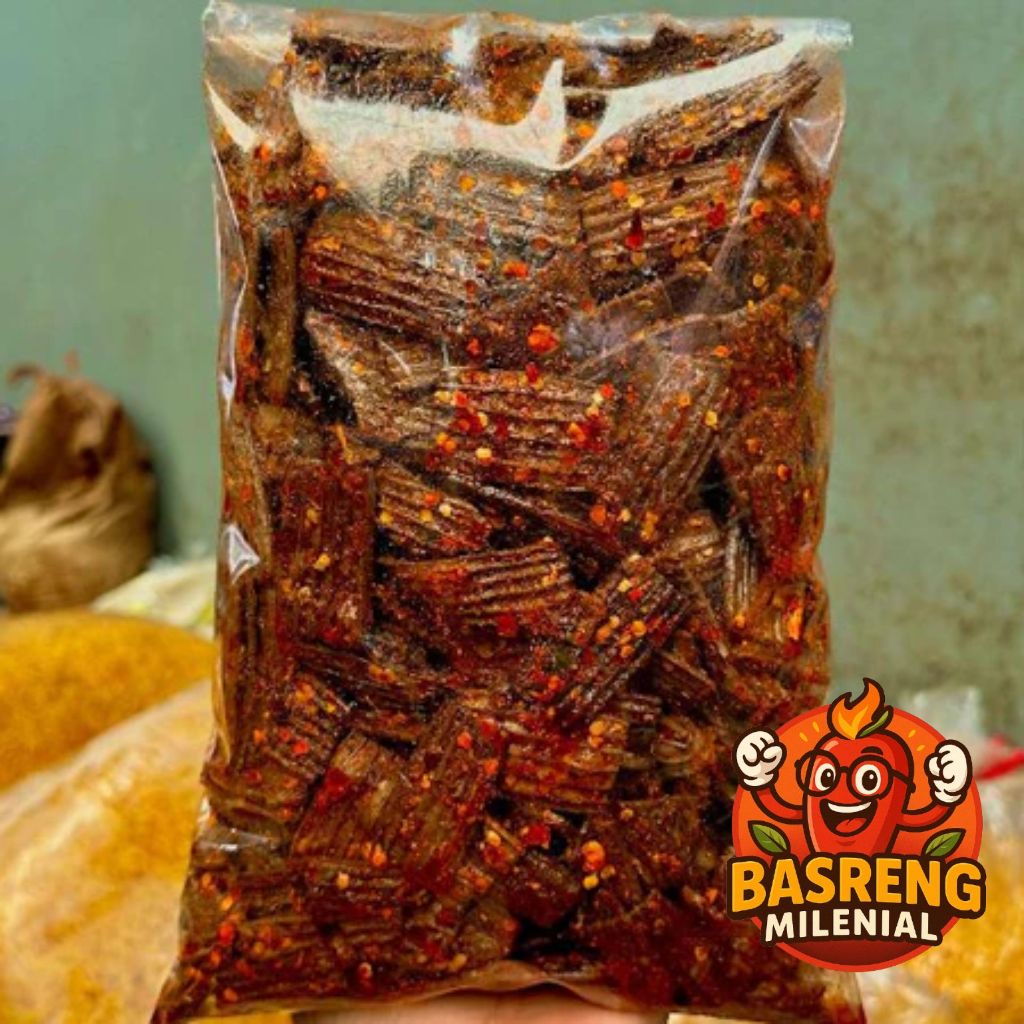 

seblak kerupuk jengkol pedas daun jeruk bumbu melimpah/sebring kerupuk jengkol