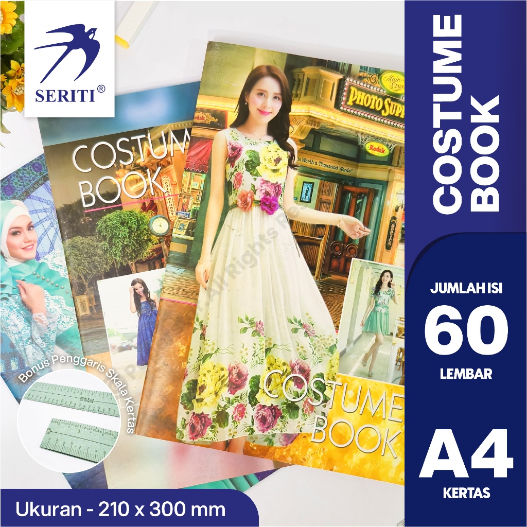 

Costume Book Seriti Paperstar 60 Lembar | Buku Kostum | Tailor | Modiste