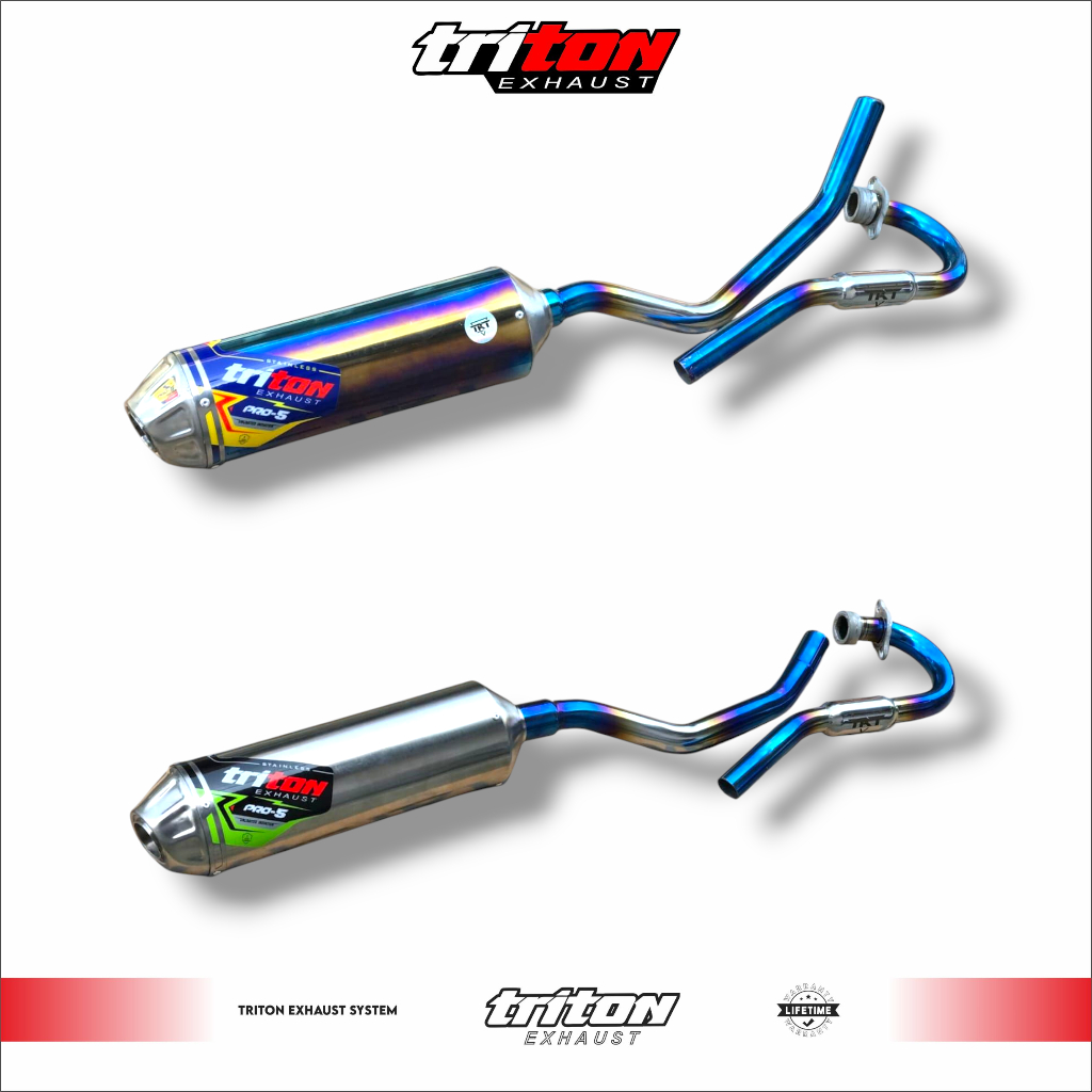 Knalpot CRF 150, KLX 150, WR155, Dtracker Original Triton Exhaust Original type Pro-5 Series