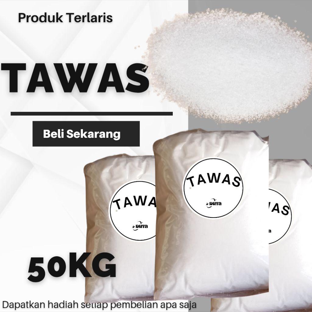 TAWAS 50KG - TAWAS BUBUK - PENGHILANG BAU BADAN - PENJERNIH AIR