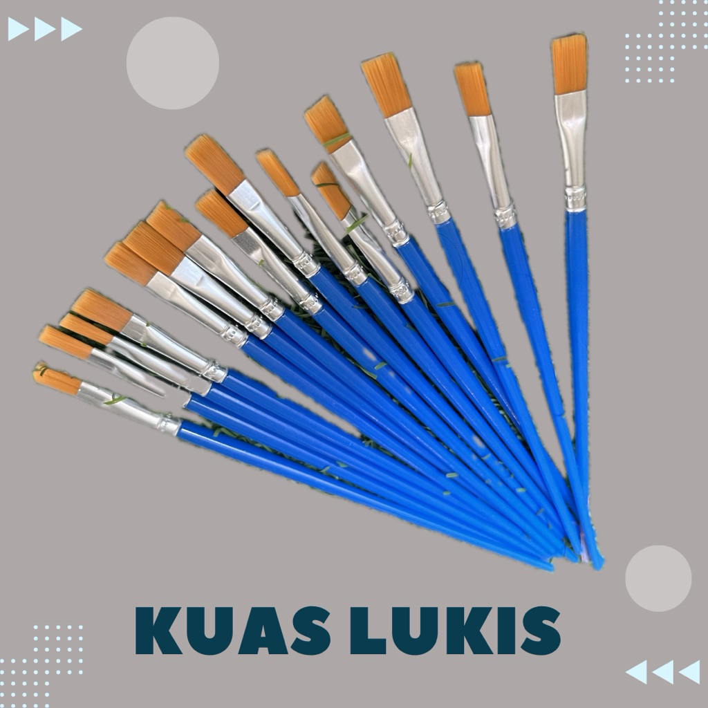 

Kuas Lukis | Isi 12 Pcs | Kuas Tebal
