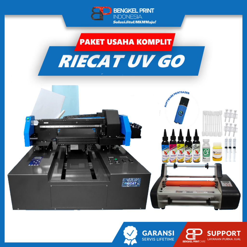 Paket Lengkap Usaha Mesin RIECAT UV DTF GO