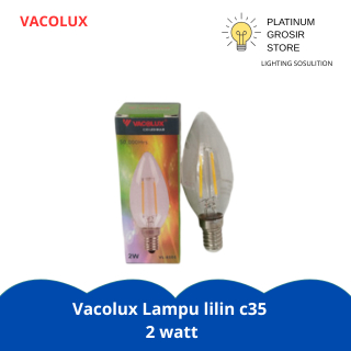 Vacolux Lampu lilin c35 2 watt