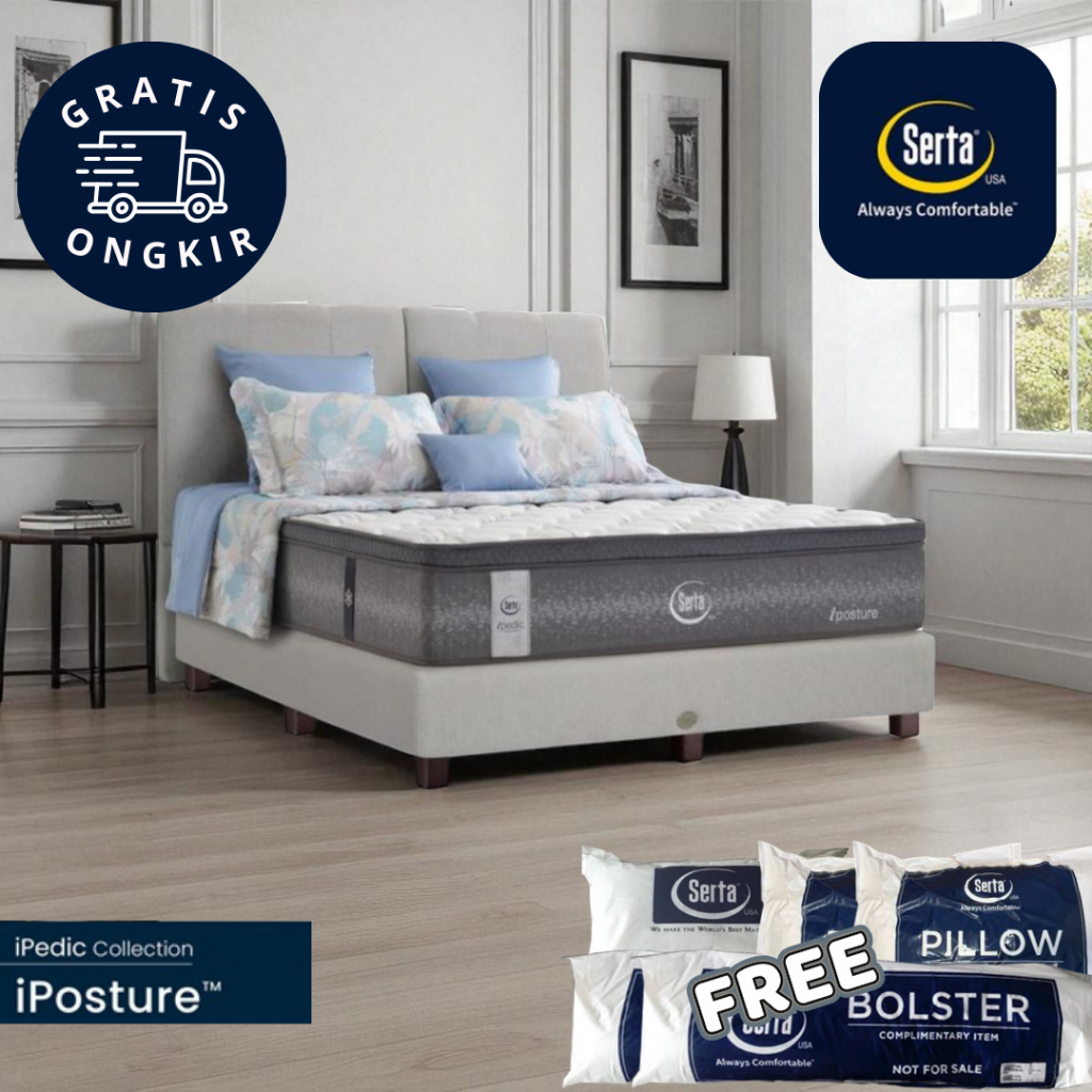 Set Springbed Serta Iposture 100 120 140 160 180 200 Promo Murah