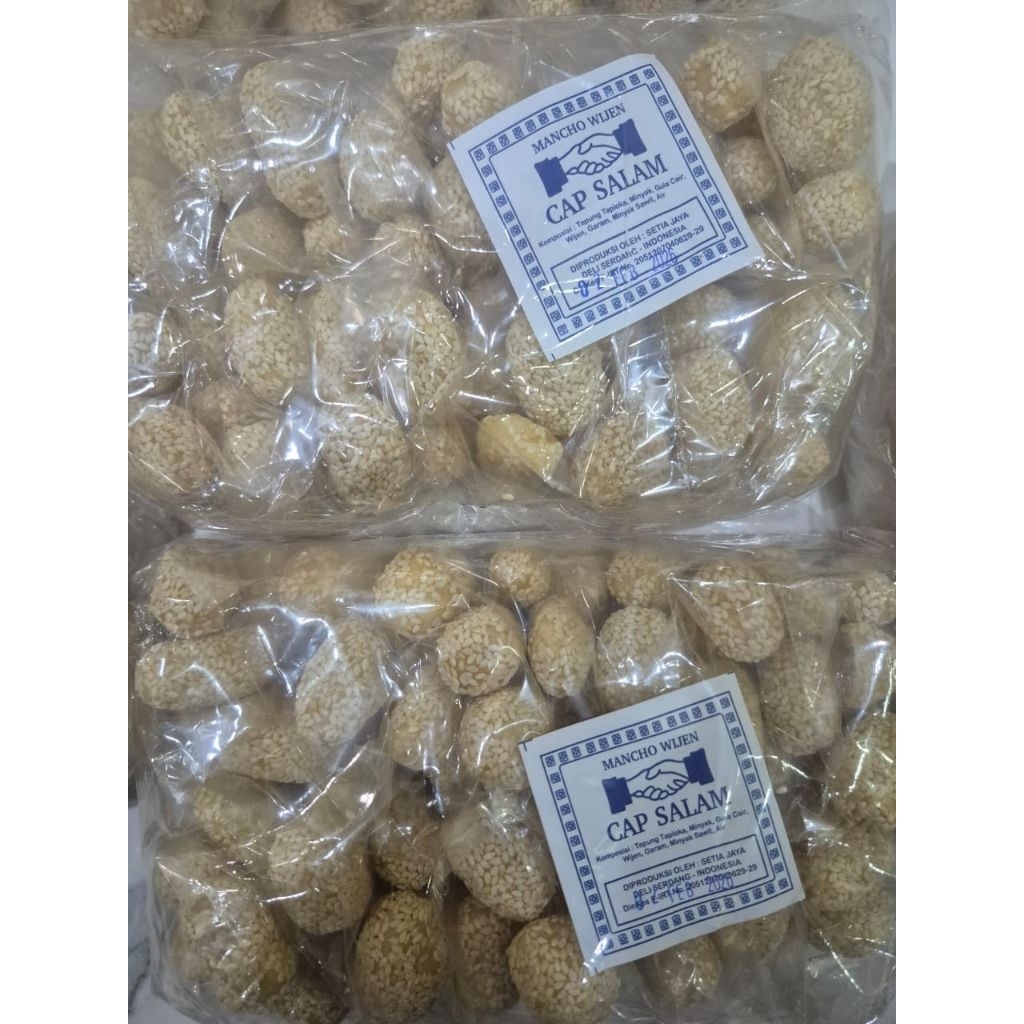 

[READY MEDAN ] DONAT/KUE MANCHO WIJEN PUTIH / BOLA WIJEN ISI 20PCS