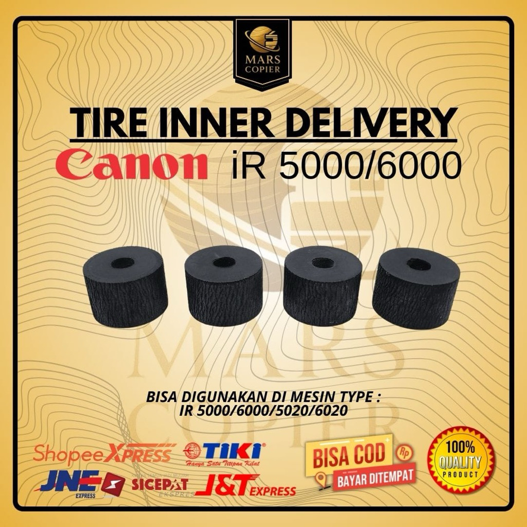 KARET INNER DELIVERY PEMANAS (1SET) MESIN FOTOKOPI CANON IR 5000 6000 5020 6020