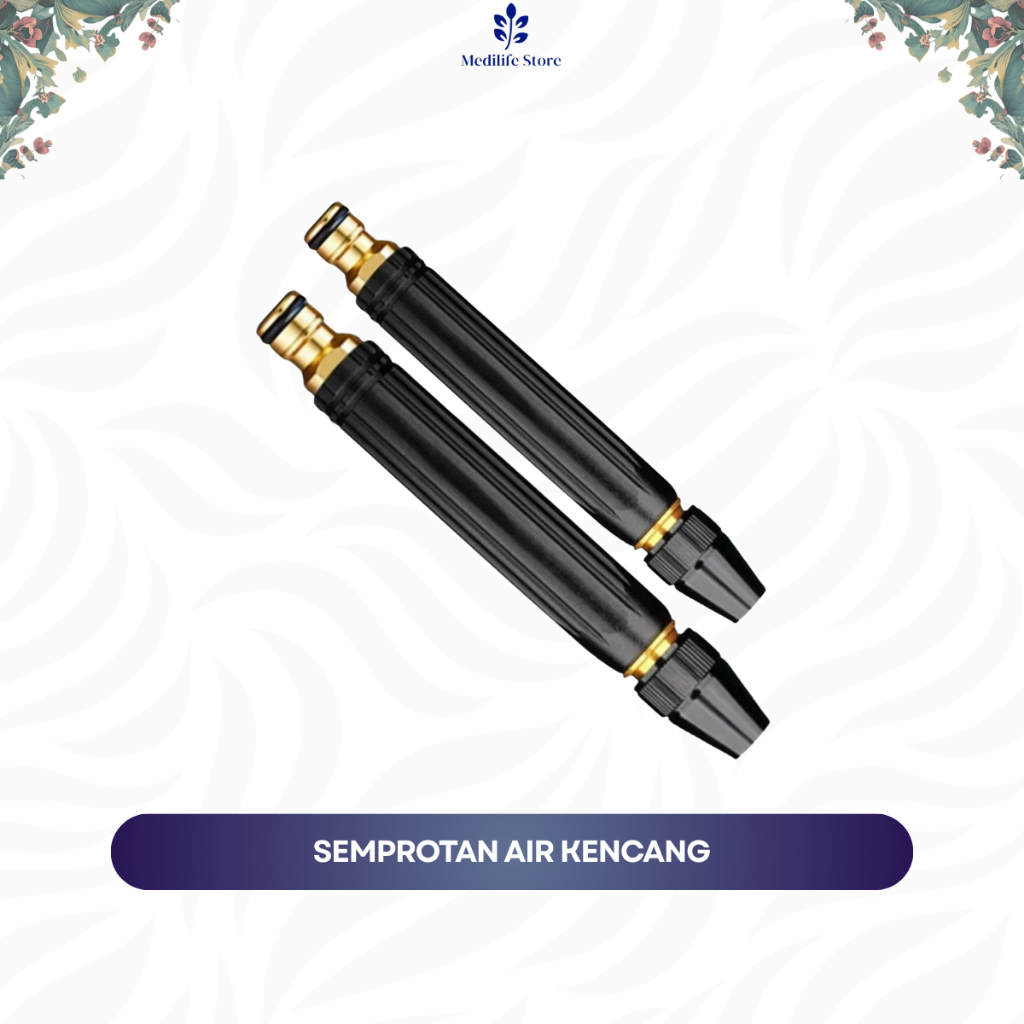 Kepala Semprotan Selang Air - Nozzle Jet Spray Tekanan Tinggi Semprot Kuat | Semprotan Air Tekanan T