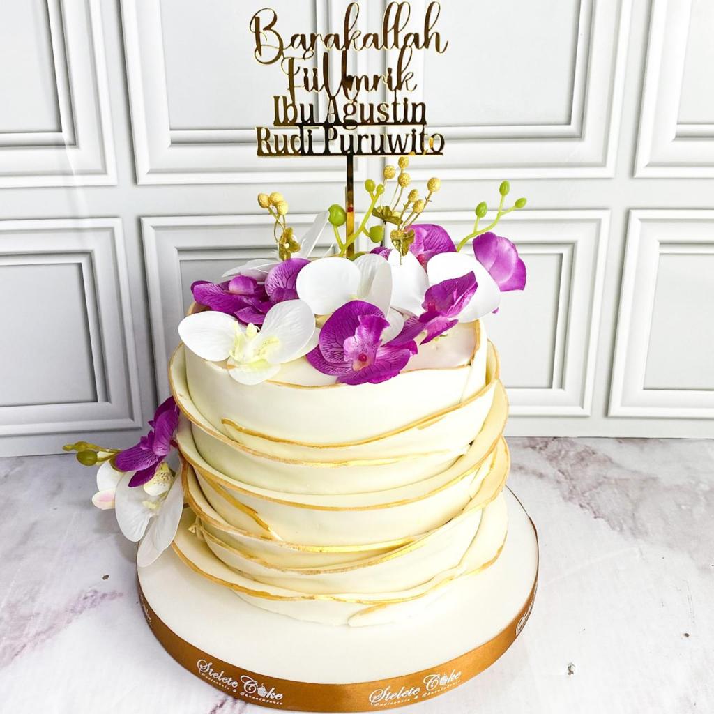 

Kue Ulang Tahun/Birthday Cake/Kue ultah tema Anggrek/Kue Birthday/Kue Jakarta