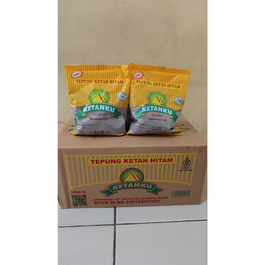 

Tepung Ketan Hitam KetanKu 250gr 1 Dus isi 20pcs
