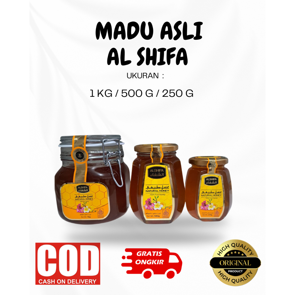 

MADU ASLI AL SHIFA UKURAN 1KG/500GR/250GR / MADU TIMUR TENGAh