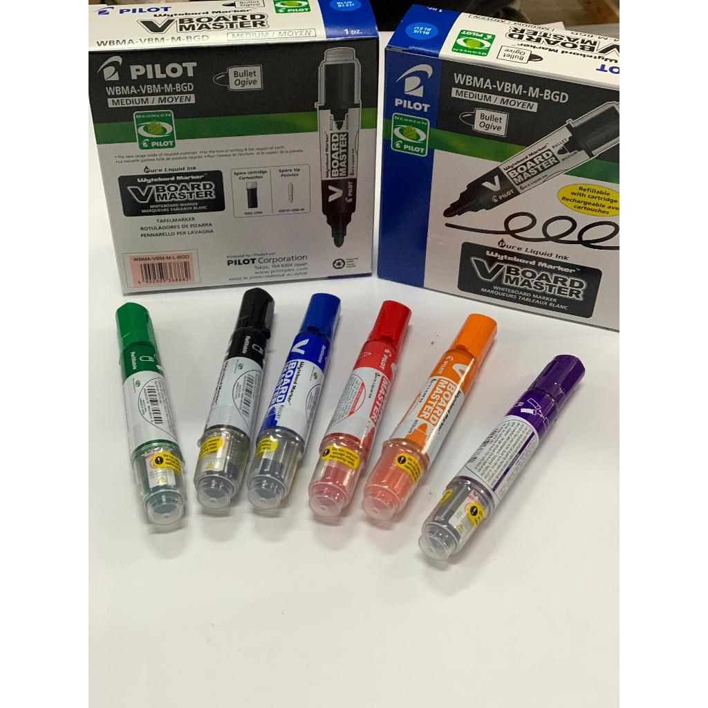 

spidol v board master pilot made in japan ( mudah dibersihkan spidol whiteboard warna tersedia 6 warna