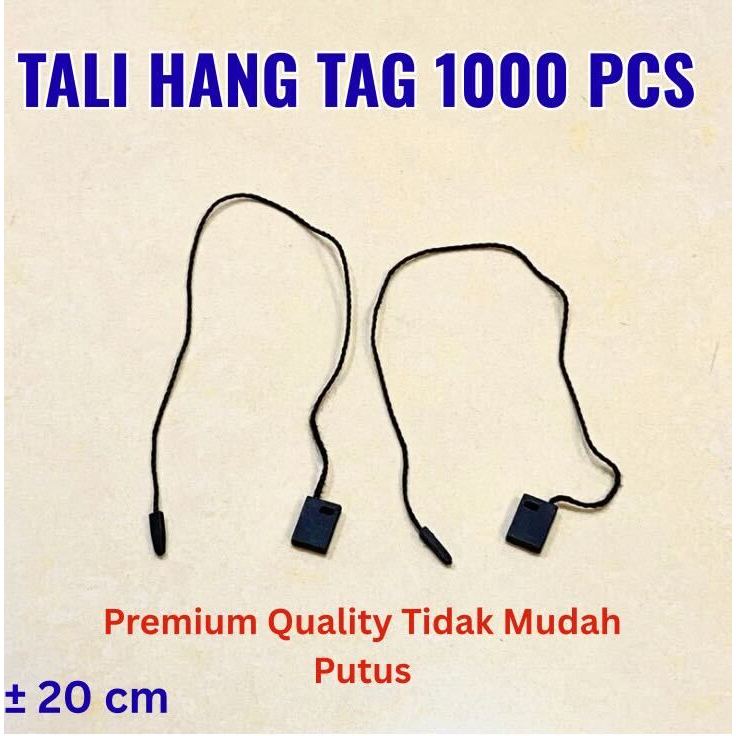 

[1000 PCS] TALI HANGTAG / TALI HANGTAG LABEL BAJU / TALI HANGTAG HITAM