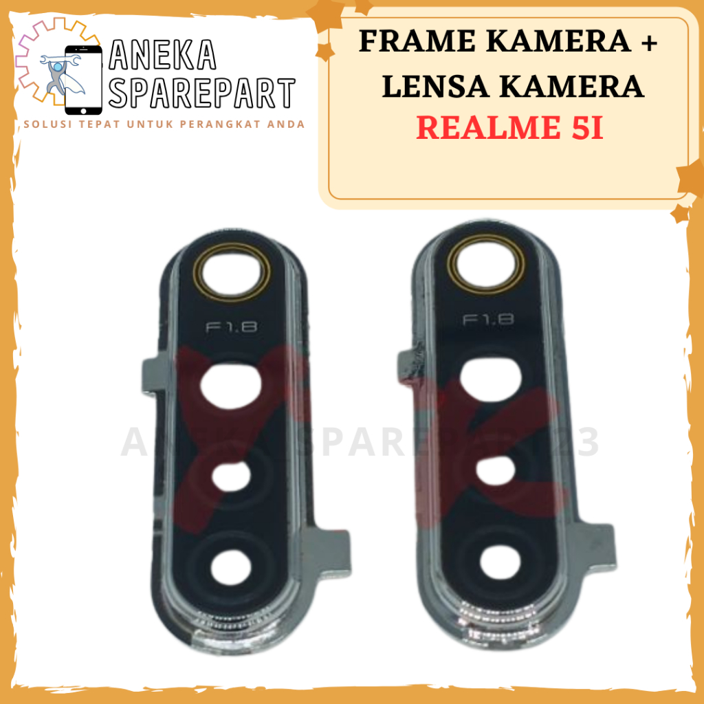 FRAME KAMERA + LENSA KAMERA REALME 5i SATU SET