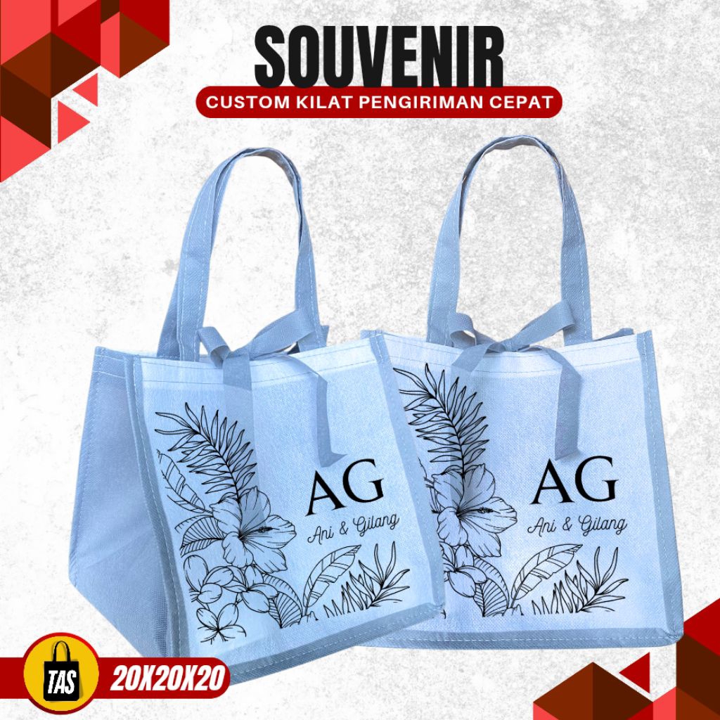 Tas Kotak Nasi Free Custom Desain muat box snack PROSES CEPAT