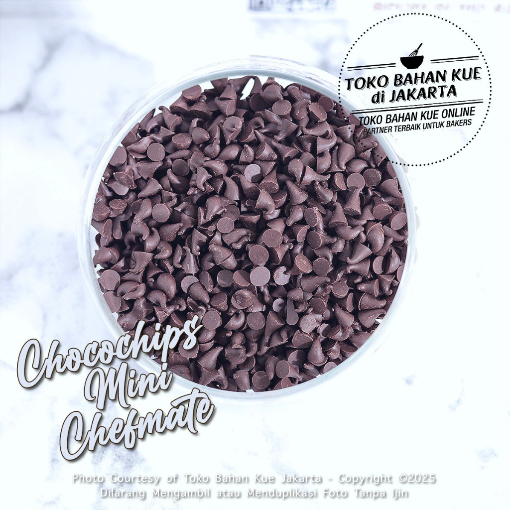 

Chefmate Chip MINI 250gr Chocochip Dark Chocolate Compound Coklat Chips Cokelat Murah Enak