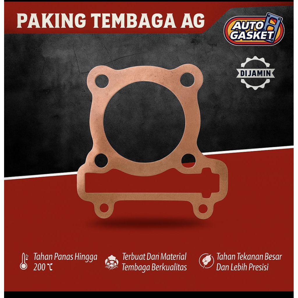 paking head tembaga mio soul / sporty diameter 58,5 63 64 65 66 68 70