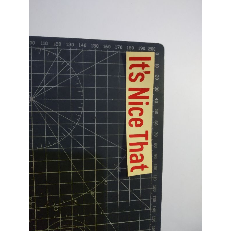 

stiker cutting it's nice that